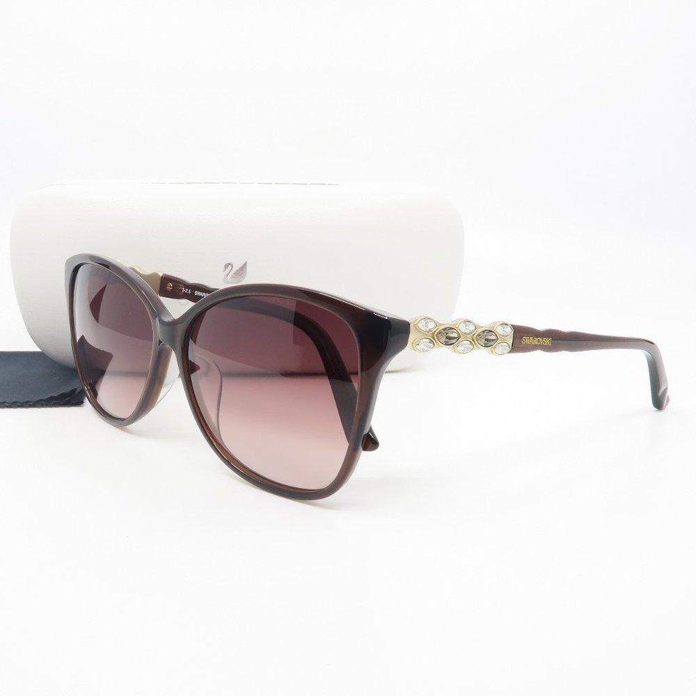 SW85-F 48F Swarovski Brown Gradient Sunglasses - Picture 1 of 8